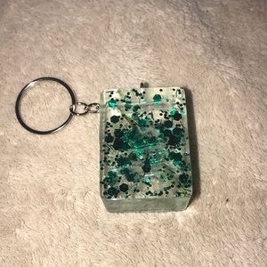 Custom epoxy mahjong tile One Manji New with bamboo and wish